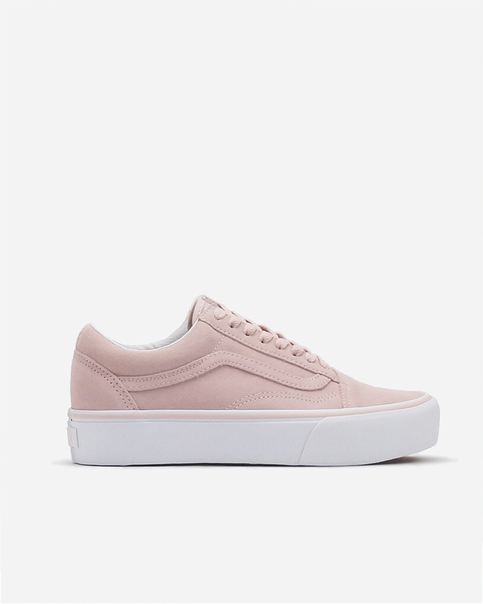 Old Skool Platform Sepia Rose True White