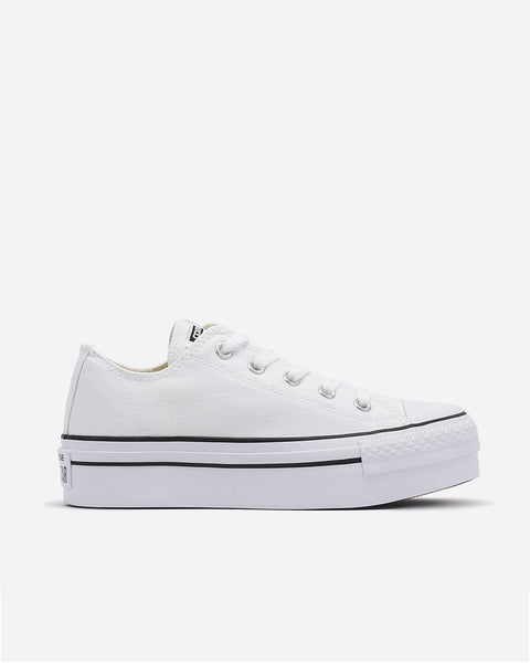 Converse Chuck Taylor Platform Canvas Low White Womens Sneaker 540265