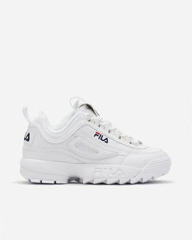 Fila Disruptor Ii White/Peacoat/Red Womens Sneaker FW01655W111
