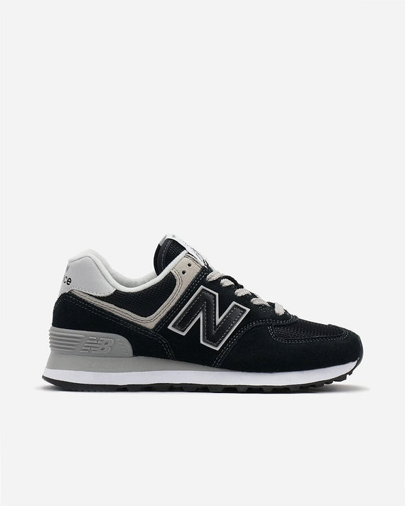 New Balance Wl574Eb Black/White Womens Sneaker WL574EB