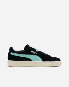 Puma Suede X Diamond Supply Black Blue Womens Sneaker 36565001