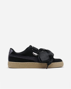 Puma Suede Heart Black Womens Sneaker 36408303