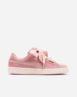 Puma Suede Heart Pebble Peach Beige/Pearl Womens Sneaker 36521001