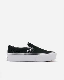 Vans Classic Slip-On Platform Black Womens Sneaker VN0018EBLK